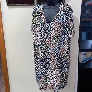 Animal Print Shift Dress